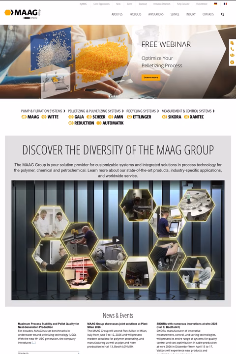 Maag-Group Homepage 1440px