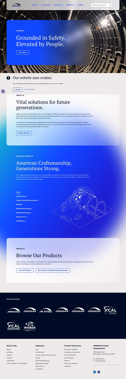 Jennmar Homepage 1440px