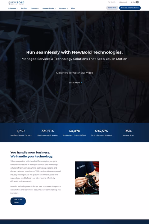 Newbold-Technologies Homepage 1440px