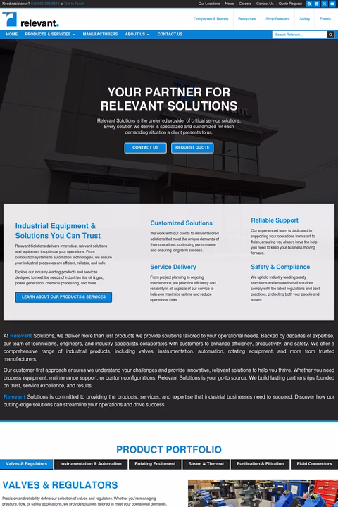 Relevant-Solutions Homepage 1440px