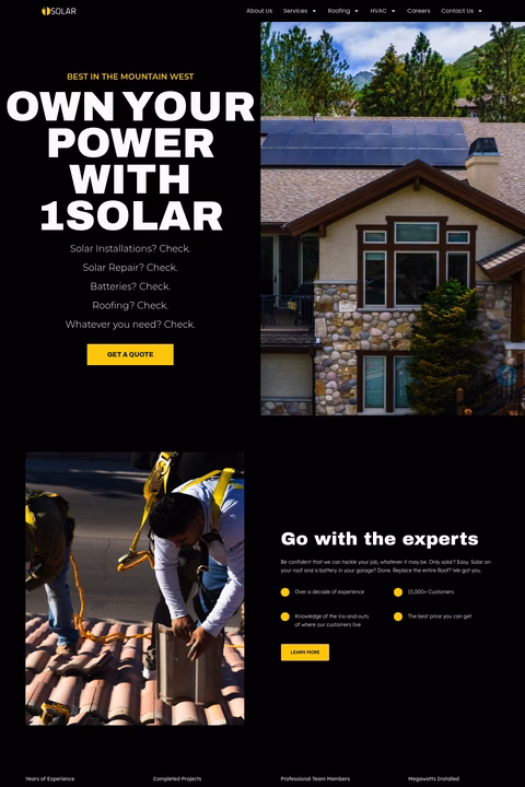 1Solar Homepage 1440px