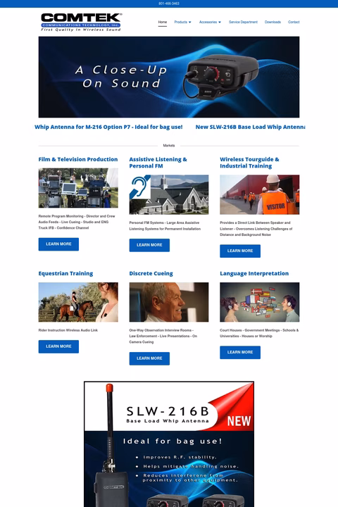 Comtek-Communications-Technology Homepage 1440px
