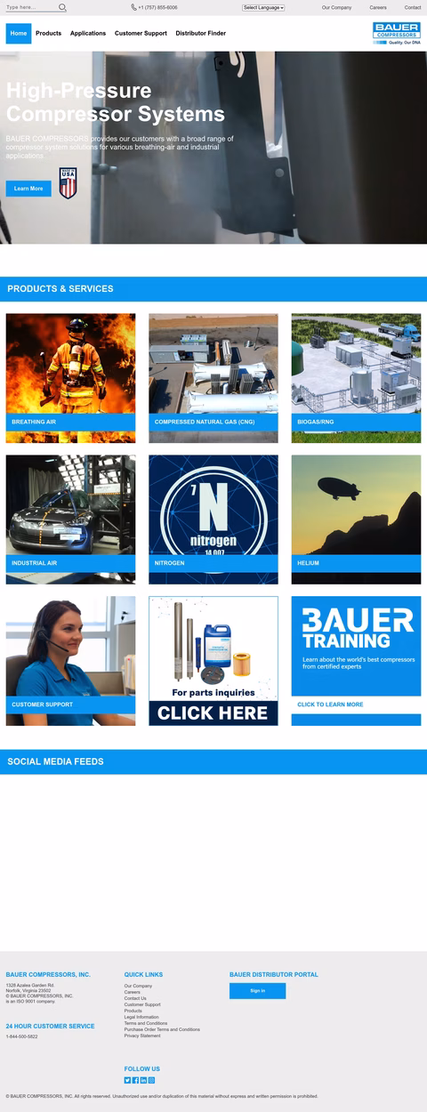 Bauer-Compressors Homepage 1440px
