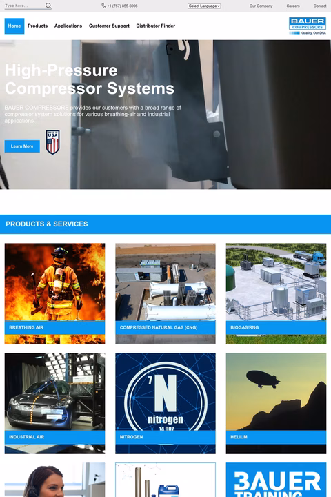 Bauer-Compressors Homepage 1440px