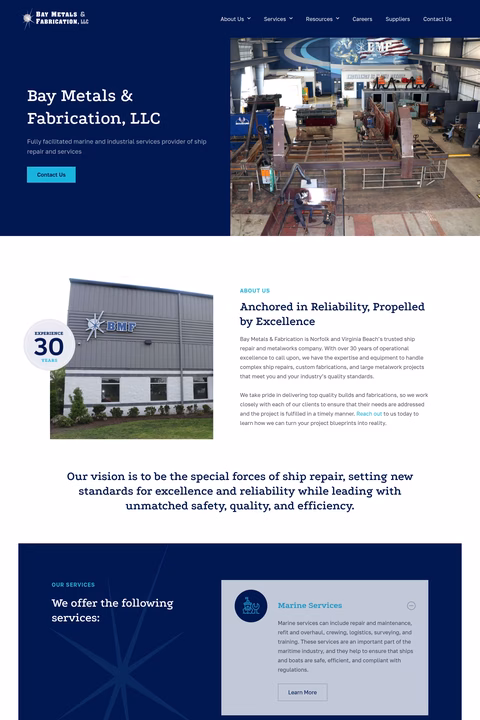 Bay-Metals-Fabrication Homepage 1440px
