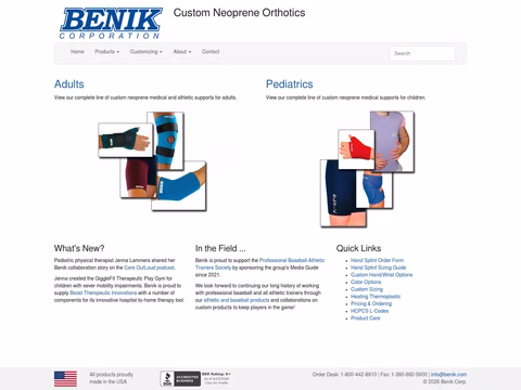 Benik Homepage 1440px