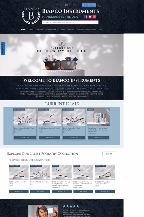 Bianco-Instruments Homepage 1440px