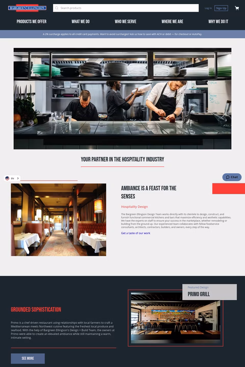 Bargreen-Ellingson Homepage 1440px