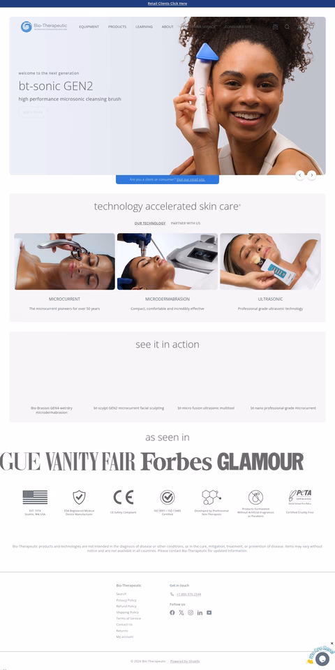 Bio-Therapeutic Homepage 1440px