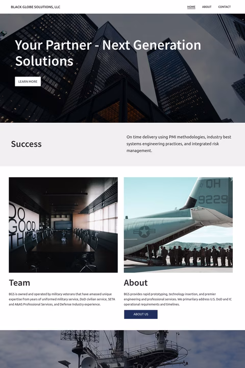 Black-Globe-Solutions Homepage 1440px
