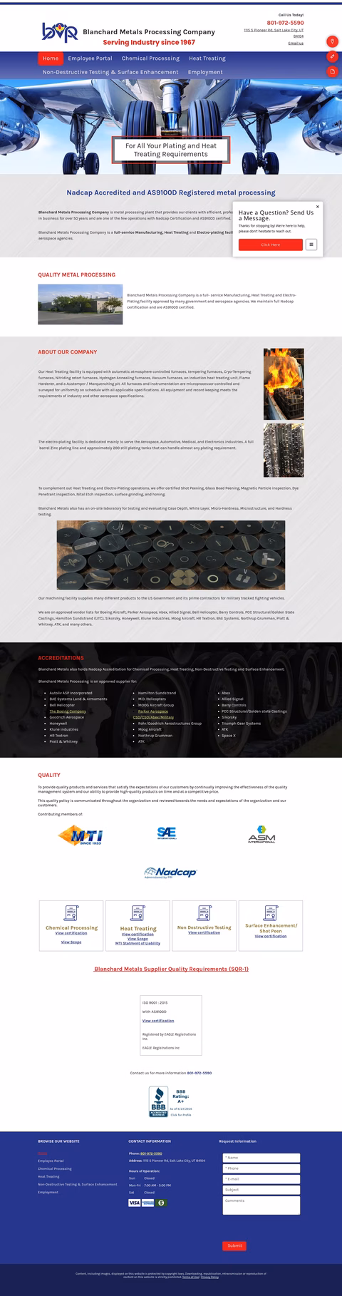 Blanchard-Metals-Processing Homepage 1440px