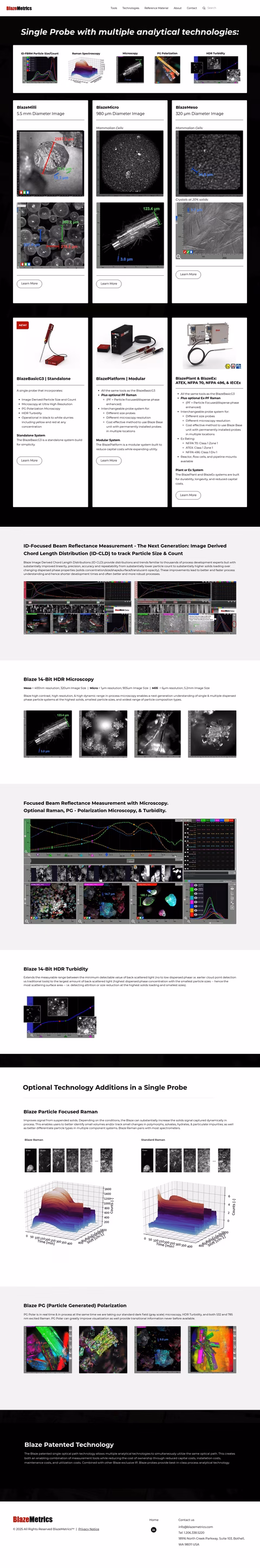 Blazemetrics Homepage 1440px