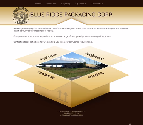 Blue-Ridge-Packaging Homepage 1440px