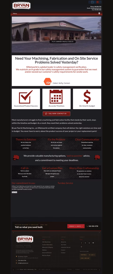 Bryan-Tool-Machining Homepage 1440px