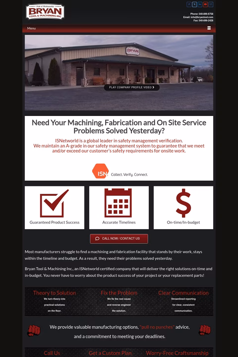 Bryan-Tool-Machining Homepage 1440px