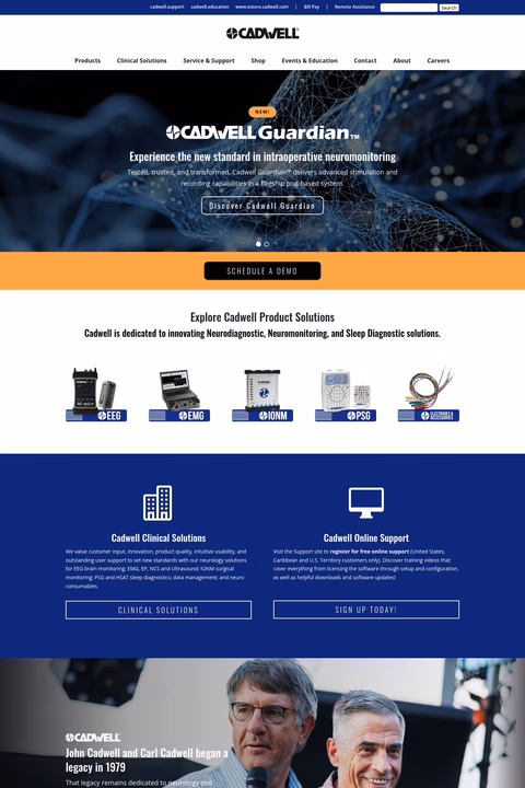 Cadwell-Industries Homepage 1440px