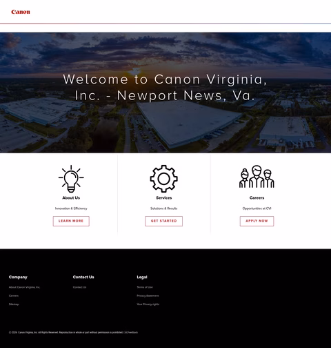 Canon-Virginia Homepage 1440px