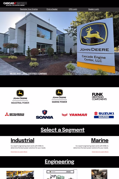 Cascade-Engine-Center Homepage 1440px