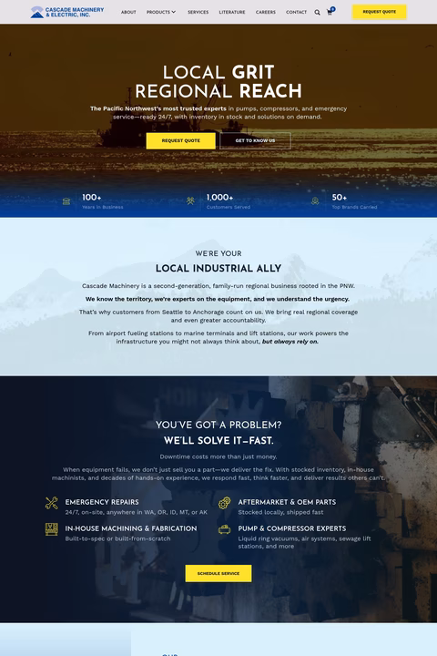 Cascade-Machinery-Electric Homepage 1440px