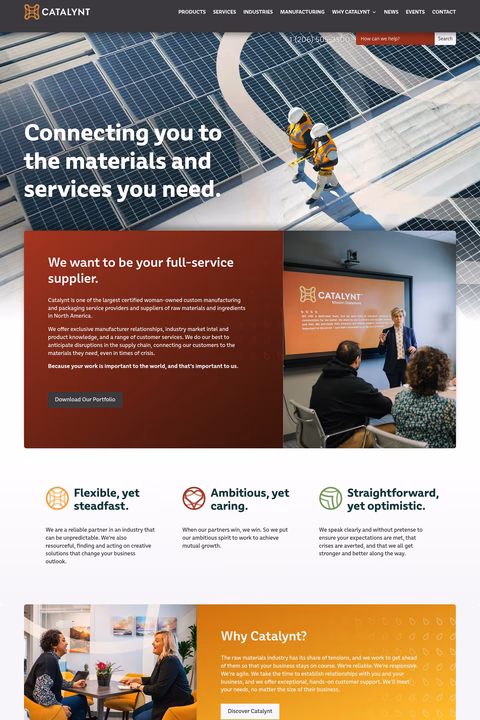 Catalynt Homepage 1440px