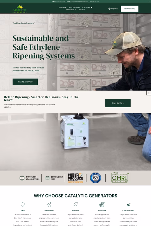Catalytic-Generators Homepage 1440px