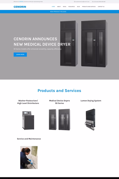 Cenorin Homepage 1440px