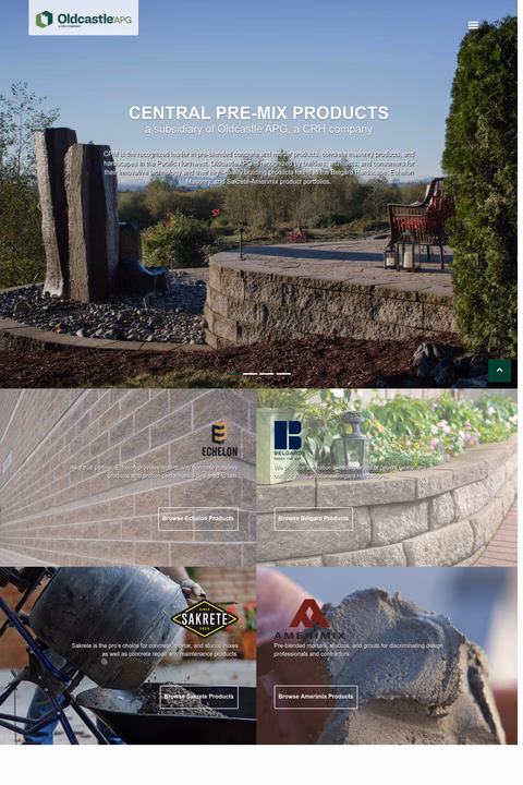 Central-Pre-Mix-Concrete-Company Homepage 1440px
