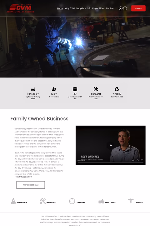 Central-Valley-Machine Homepage 1440px