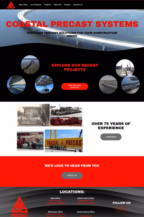 Coastal-Precast-Systems Homepage 1440px