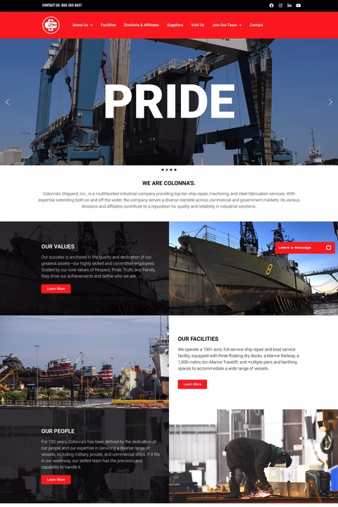 Colonnas-Shipyard Homepage 1440px