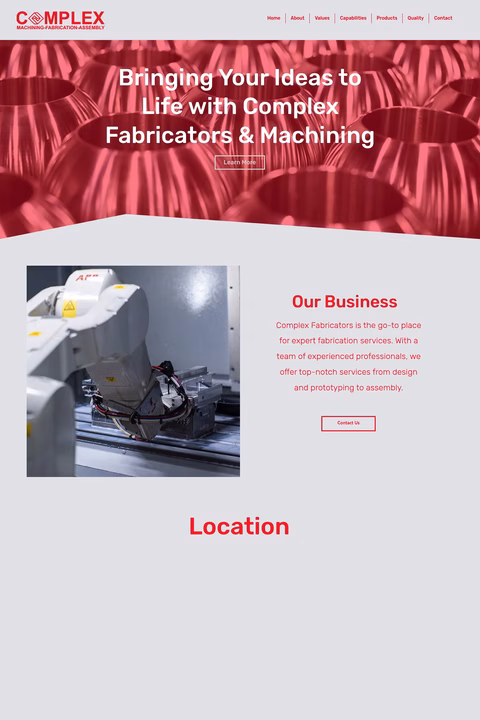 Complex-Fabricators Homepage 1440px