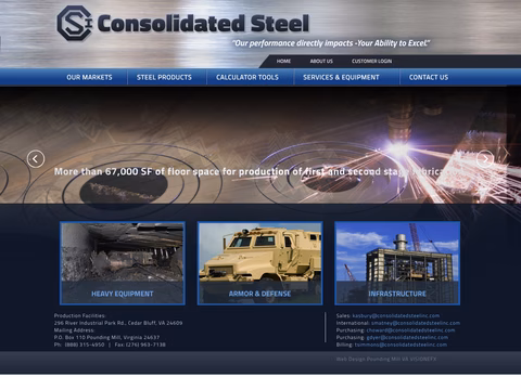 Consolidated-Steel Homepage 1440px