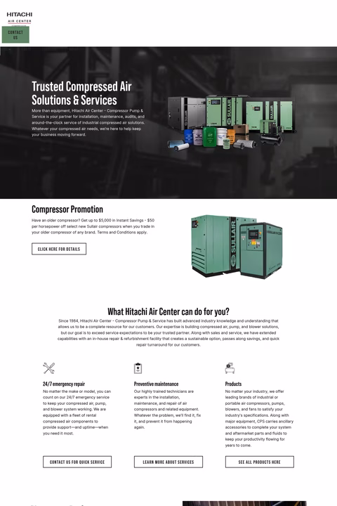Compressor-Pump-Service Homepage 1440px
