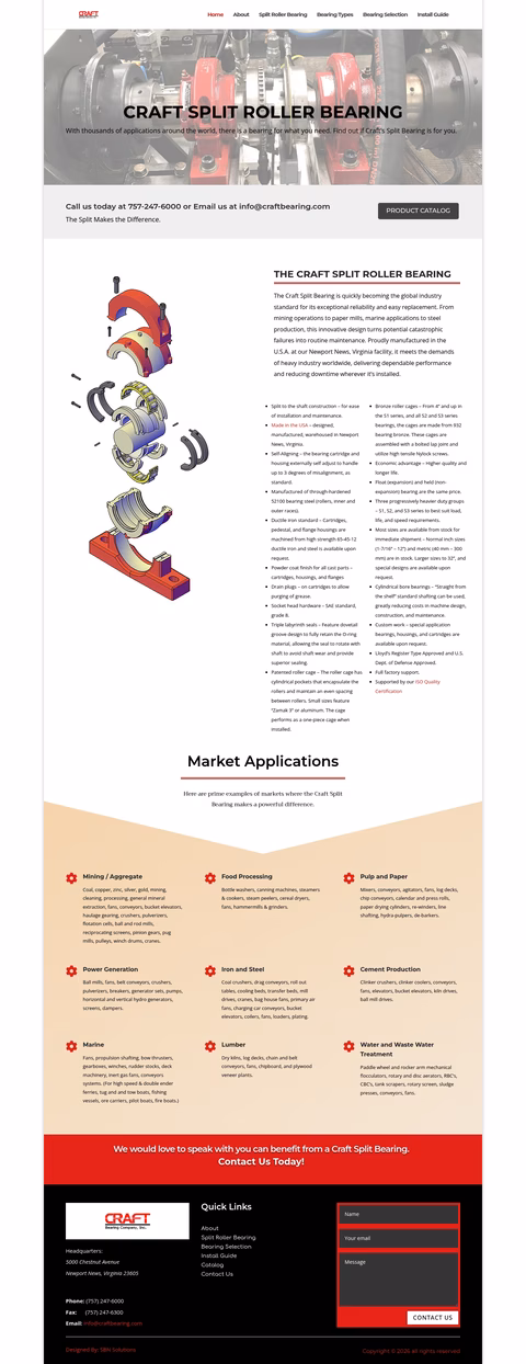 Craft-Bearing-Company Homepage 1440px