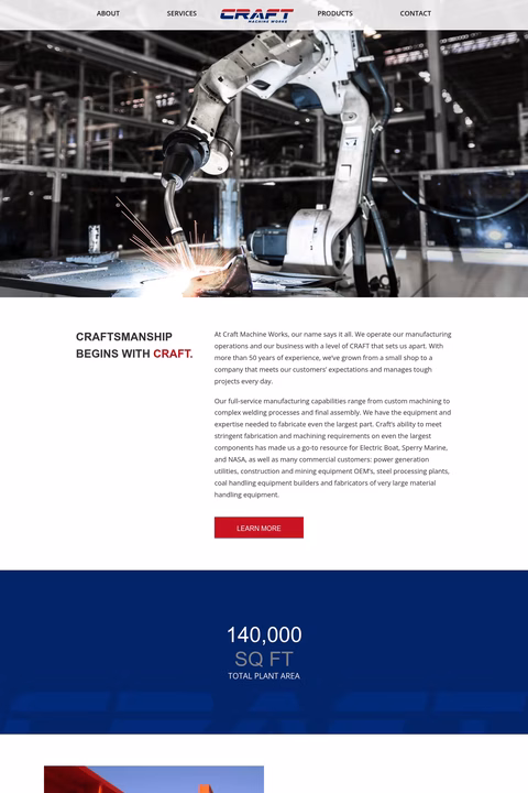 Craft-Machine-Works Homepage 1440px