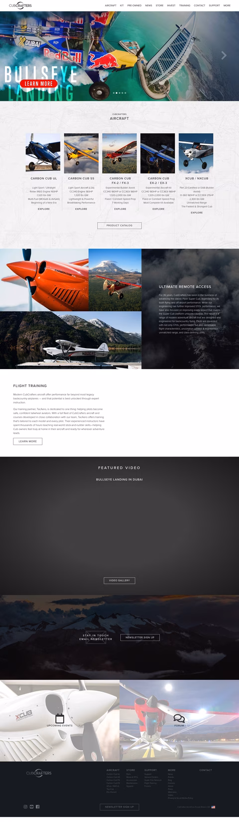 Cubcrafters Homepage 1440px