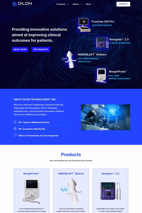 Dilon-Technologies Homepage 1440px