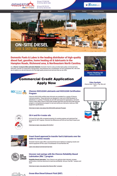 Domestic-Fuels-Lubes Homepage 1440px