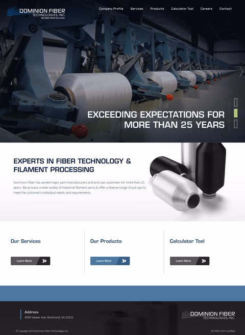 Dominion-Fiber-Technologies Homepage 1440px