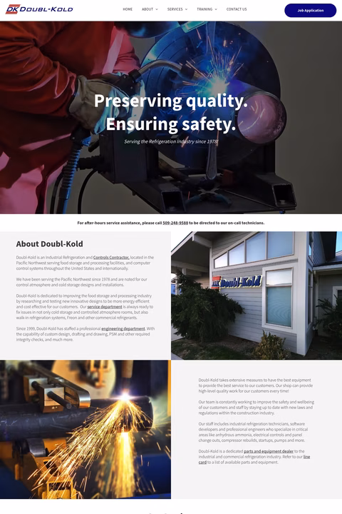 Doubl-Kold Homepage 1440px