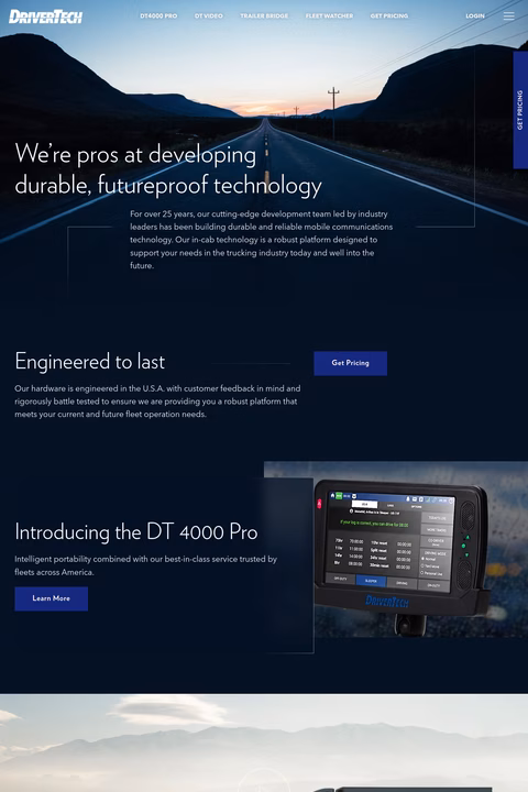 Drivertech Homepage 1440px