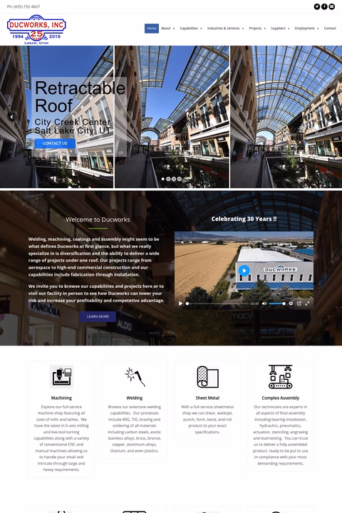 Ducworks Homepage 1440px