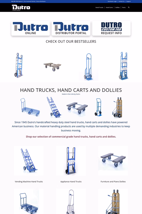 Dutro-Company Homepage 1440px
