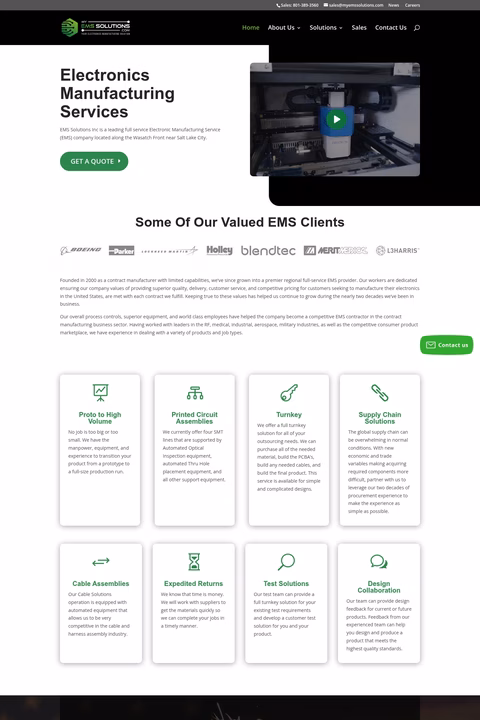 Ems-Solutions Homepage 1440px