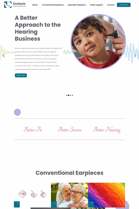 Emtech-Laboratories Homepage 1440px
