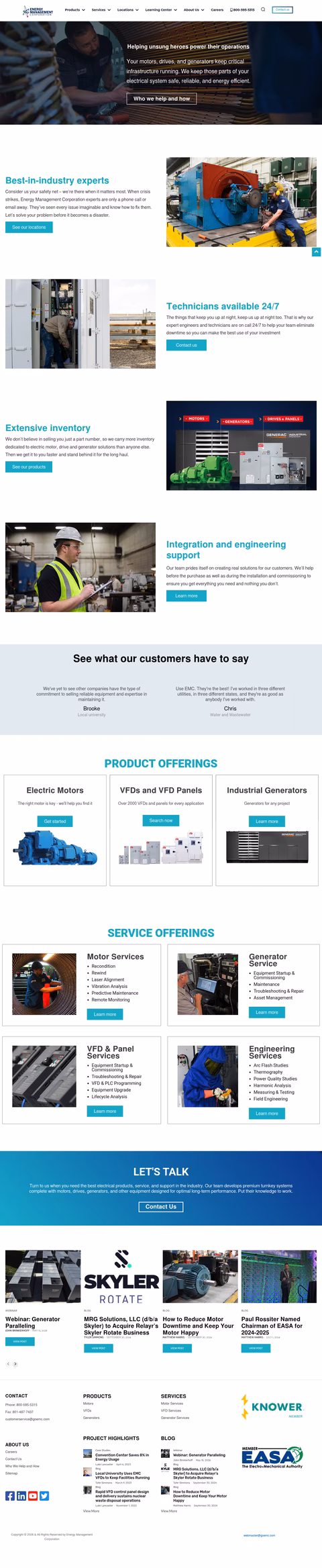 Energy-Management-Corporation Homepage 1440px