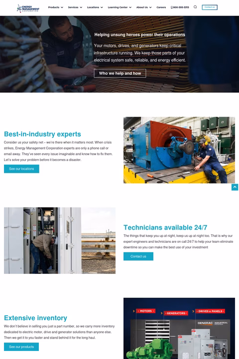 Energy-Management-Corporation Homepage 1440px