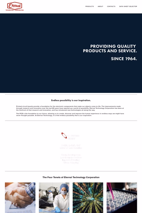Eternal-Technology-Corporation Homepage 1440px