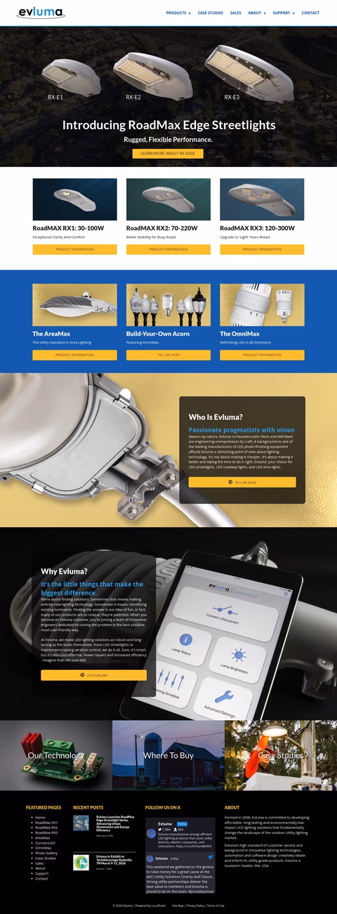 Evluma Homepage 1440px