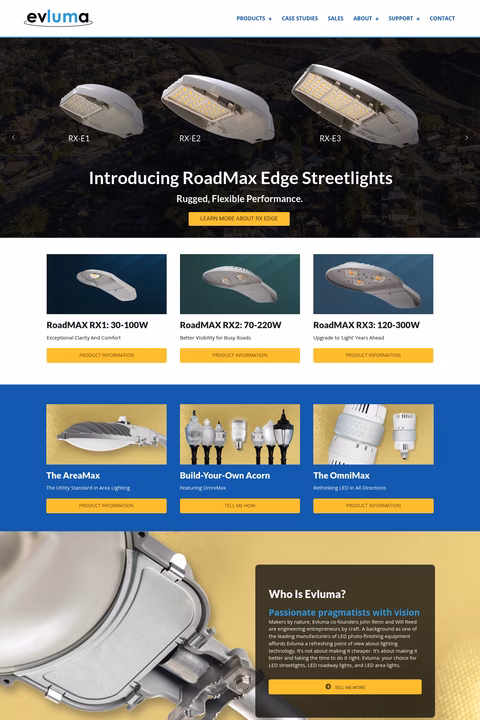 Evluma Homepage 1440px